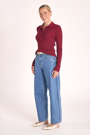 Lilah Top - Burgundy
