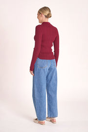 Lilah Top - Burgundy