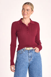 Lilah Top - Burgundy