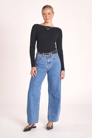 Lilly Long Sleeve Top - Black