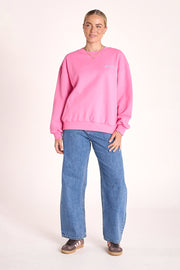 Holiday Logo Crew - Pink