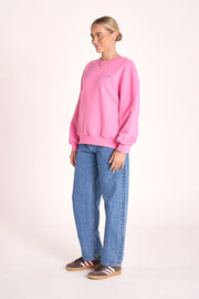 Holiday Logo Crew - Pink