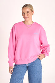 Holiday Logo Crew - Pink