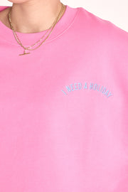 Holiday Logo Crew - Pink