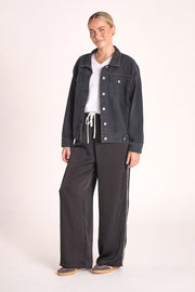 Hugh Denim Jacket - Black