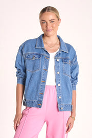 Hugh Denim Jacket - Classic Blue