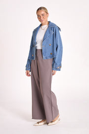 Alexa Denim Trench - Blue