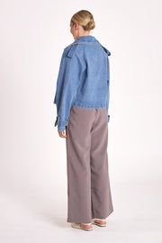Alexa Denim Trench - Blue