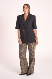 Boston Short Sleeve Blazer - Black