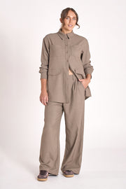 Carmen Shirt - Olive Marle