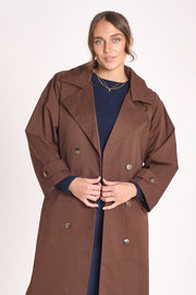 London Trench Coat - Chocolate