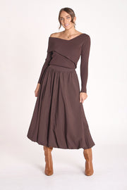 Aria Skirt - Chocolate