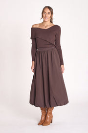 Aria Skirt - Chocolate