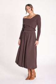 Aria Skirt - Chocolate