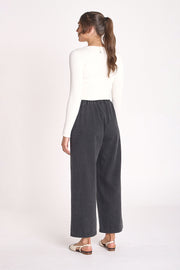 Arlo Cropped Pant - Black