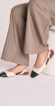 Tillie Flat - Bone Black