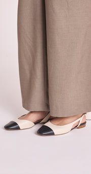 Tillie Flat - Bone Black
