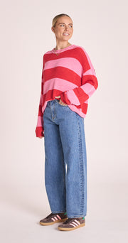 Avery Knit - Candy Stripe