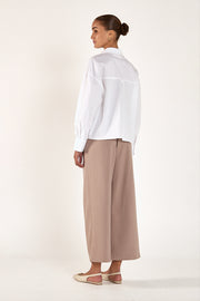 Carmen Cropped Pant - Taupe