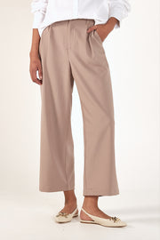 Carmen Cropped Pant - Taupe