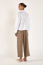 Carmen Cropped Pant - Olive Marle