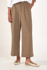 Carmen Cropped Pant - Olive Marle