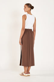 Noah Skirt - Chocolate Cream Stripe