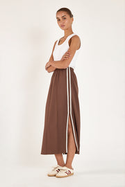 Noah Skirt - Chocolate Cream Stripe