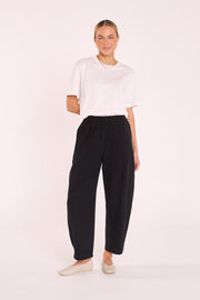Eleanor Barrel Pant - Black