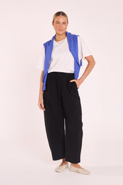 Eleanor Barrel Pant - Black