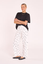 Lola Barrel Jean - Black Spot
