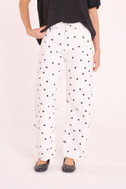 Lola Barrel Jean - Black Spot