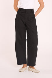 Charlie Barrel Pant - Black