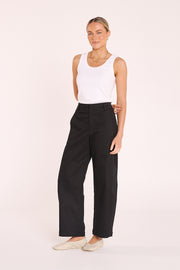 Charlie Barrel Pant - Black