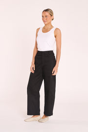 Charlie Barrel Pant - Black