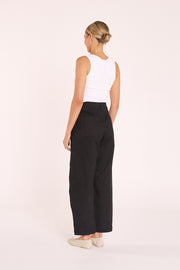 Charlie Barrel Pant - Black