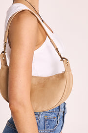 Celeste Shoulder Bag - Cumin Suede