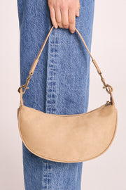 Celeste Shoulder Bag - Cumin Suede