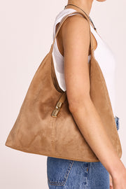 Lamarr Shoulder Bag - Sandstone Suede