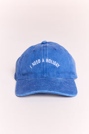 Gigi Washed Denim Cap - Holiday Blue