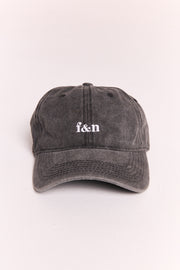 Gigi Washed Denim Cap - Black