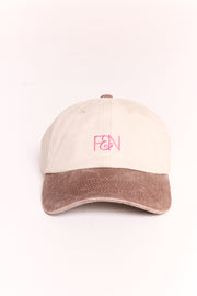 Gigi Two-Tone Cap - Chocolate Pink