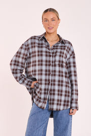 PRE-ORDER Luca Shirt - Blue Chocolate Check