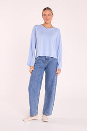 Hartley Long Sleeve Top - Powder Blue