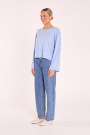 Hartley Long Sleeve Top - Powder Blue