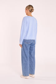 Hartley Long Sleeve Top - Powder Blue