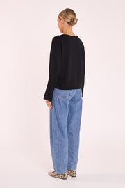 Hartley Long Sleeve Top - Black