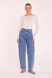 PRE-ORDER Daniella Lace Top - Cream