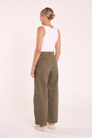 Charlie Barrel Pant - Khaki