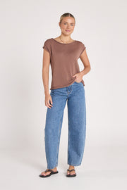 Indi Knitted Top - Cocoa